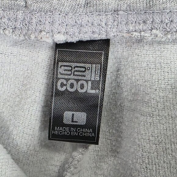 Womens 32 Degrees Cool Heather Gray Shorts Pull On Drawstring 4" Inseam Size L - Picture 3 of 11